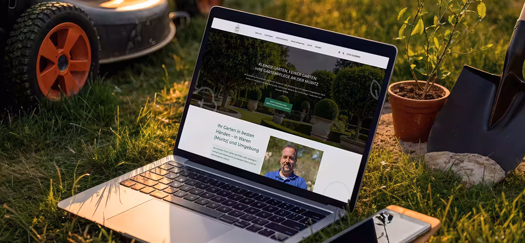 OnePager für Gartenpflege