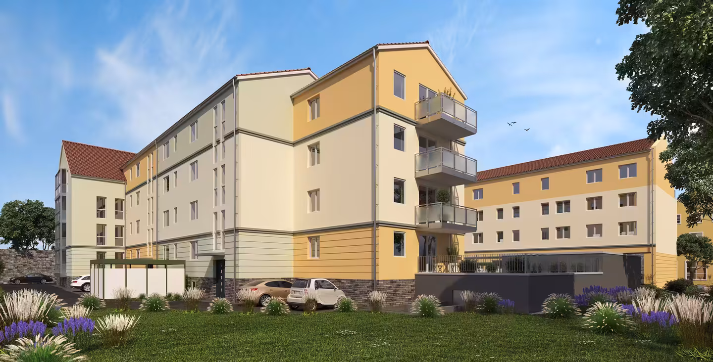 3D-Renderings für Architektur „Quartier 18“ in Neubrandenburg