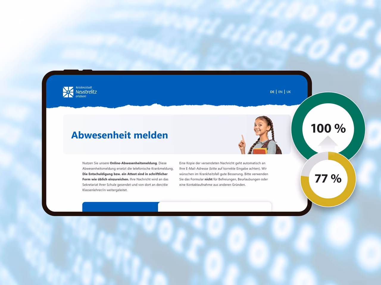 Barrierfreiheit f&uuml;r Online-Abmeldung bei Krankheit