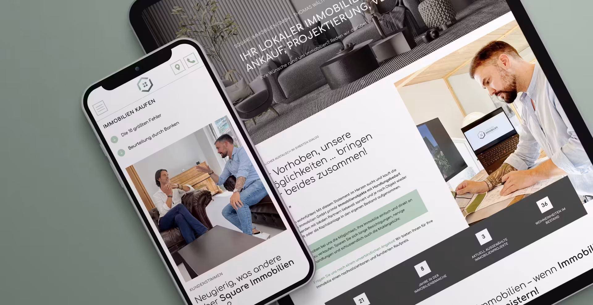 Moderne Positionierung eines Immobilienentwicklers