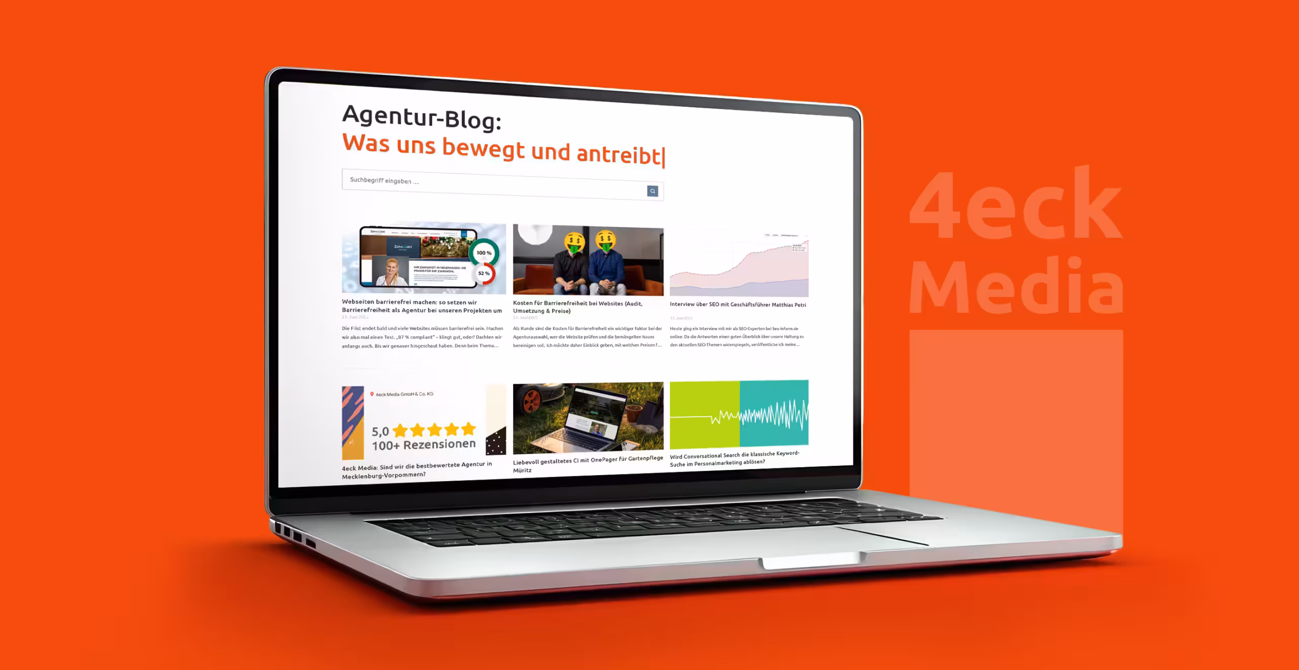 EEAT-Optimierung durch Expertencontent: 4eck Media Agentur-Blog mit SEO-Fachartikeln und Thought Leadership