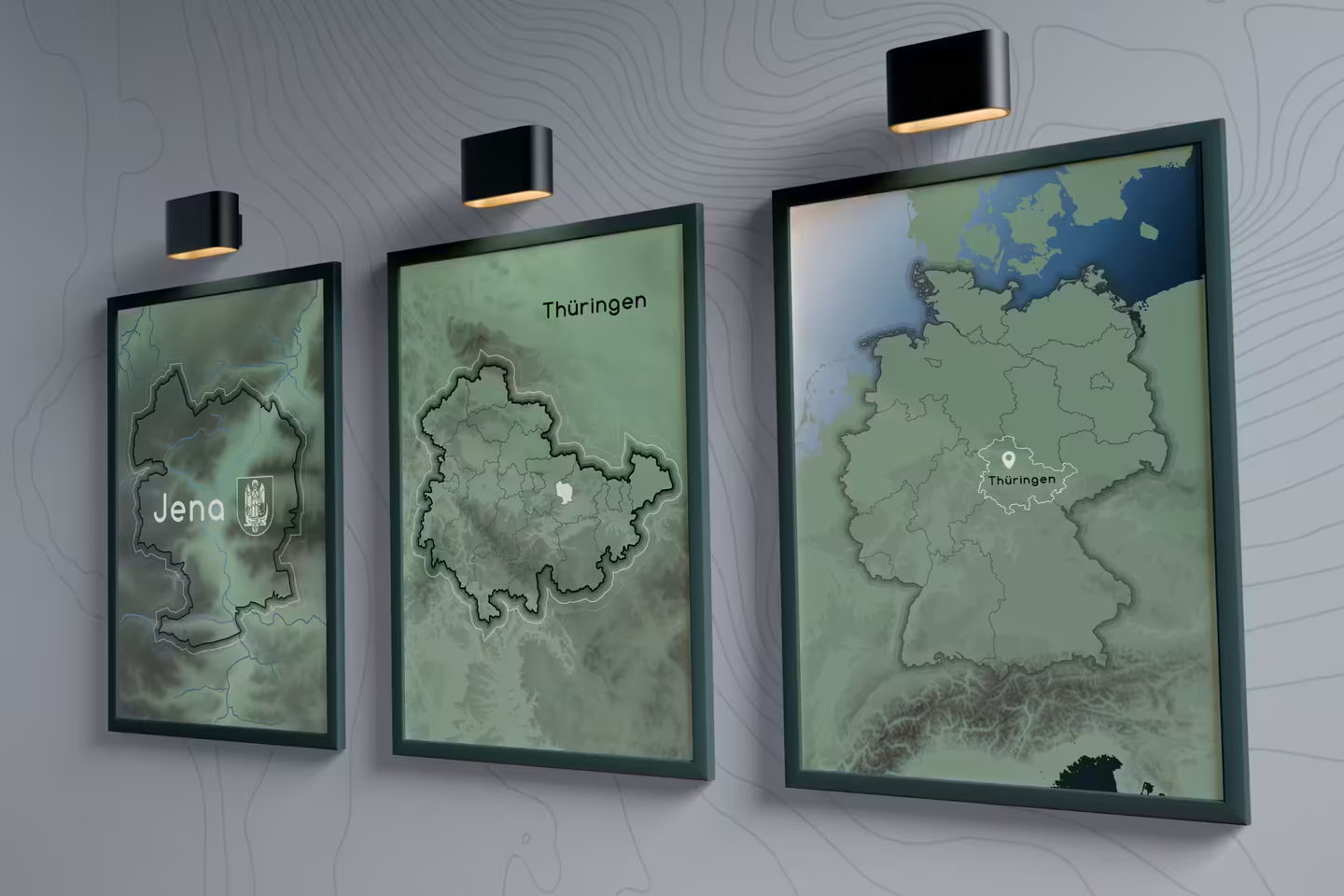 Cartography: modern map designs for Square real estate