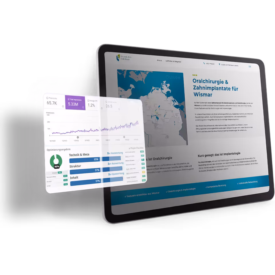 Landingpage erstellen lassen Leistungsübersicht: Von Markt- und Konkurrenzanalyse über UX/UI-Design, Medienproduktion, Vertrauensblöcke, Conversion-Optimierung bis zur Integration von Werbekampagnen und umfassendem Reporting