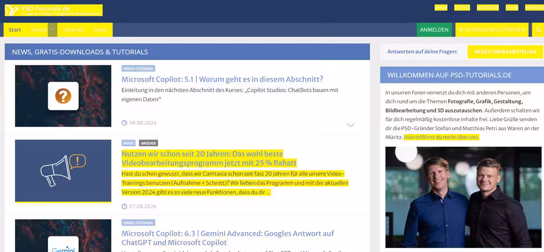 Links hervorheben auf Websites