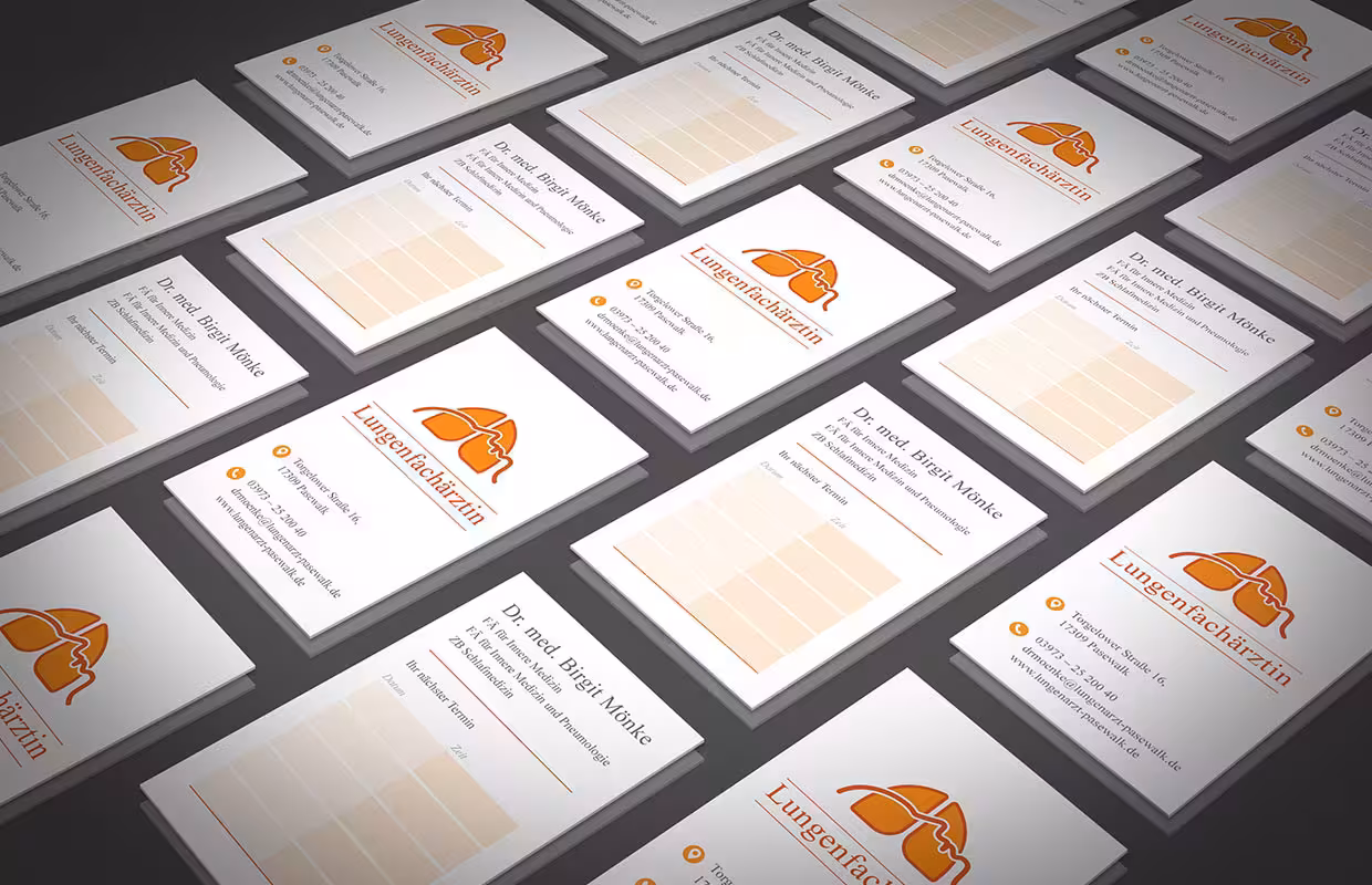 Corporate design for pulmonology practice