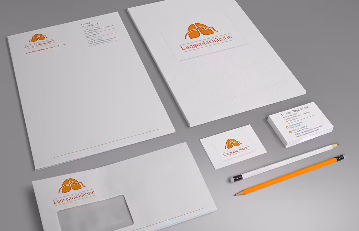 Corporate design for pulmonology practice