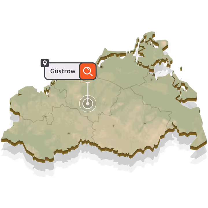 SEO Agentur Güstrow Karte - Suchmaschinenoptimierung Güstrow und SEO Güstrow Standort in Mecklenburg-Vorpommern