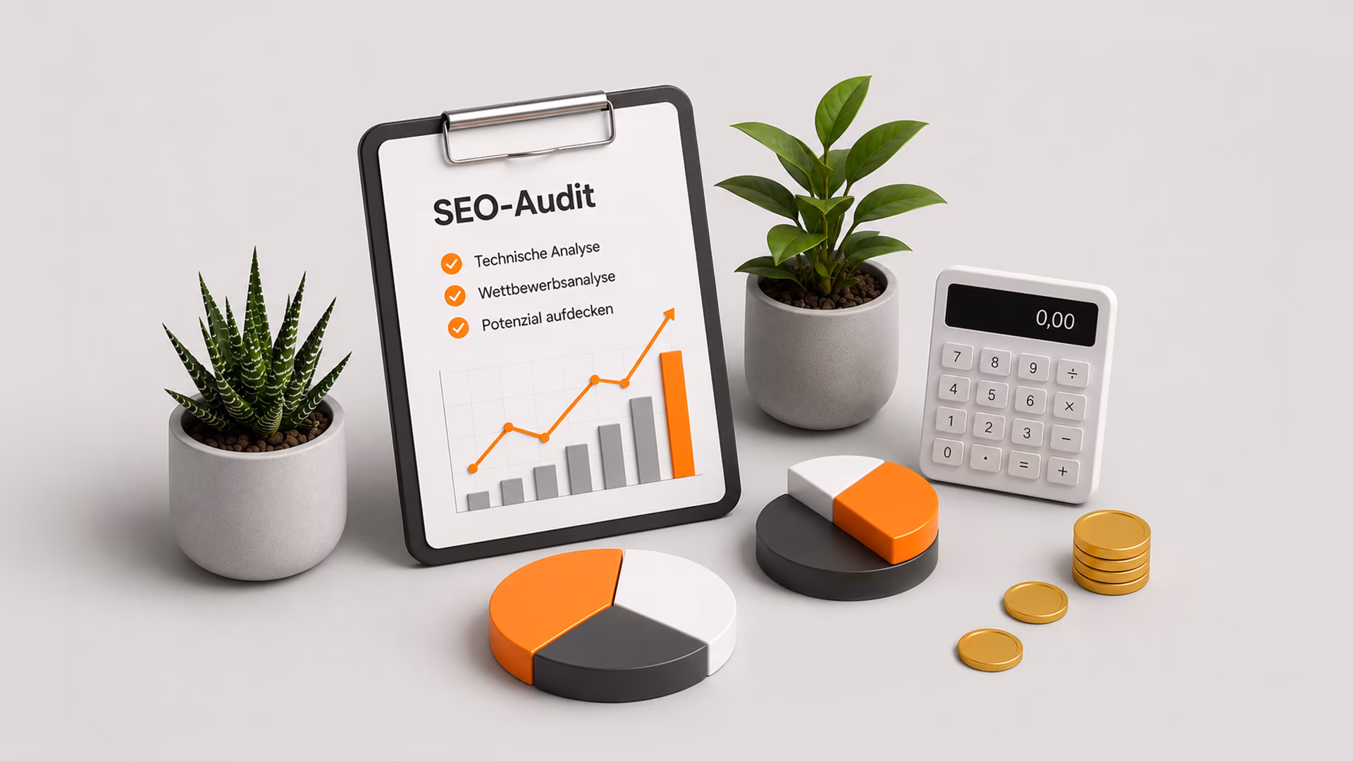 Visualisierung von SEO-Kosten, Budget und Investition in nachhaltige Suchmaschinenoptimierung