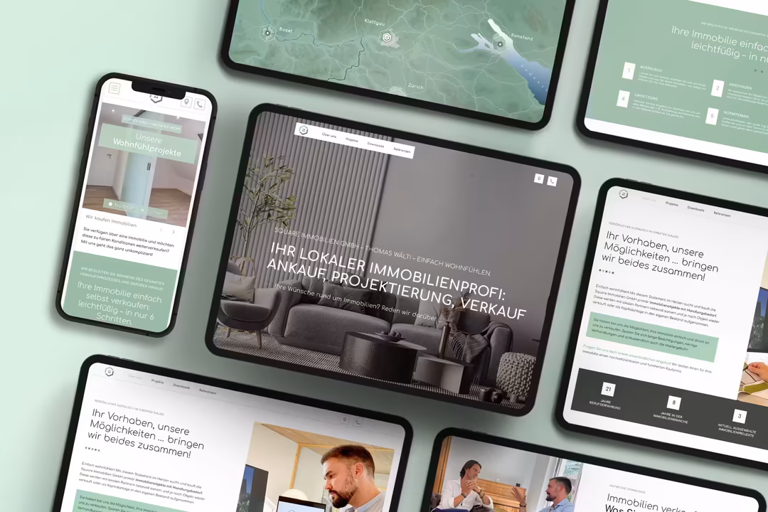 Modernes Webdesign f&uuml;r Immobilien-Unternehmen
