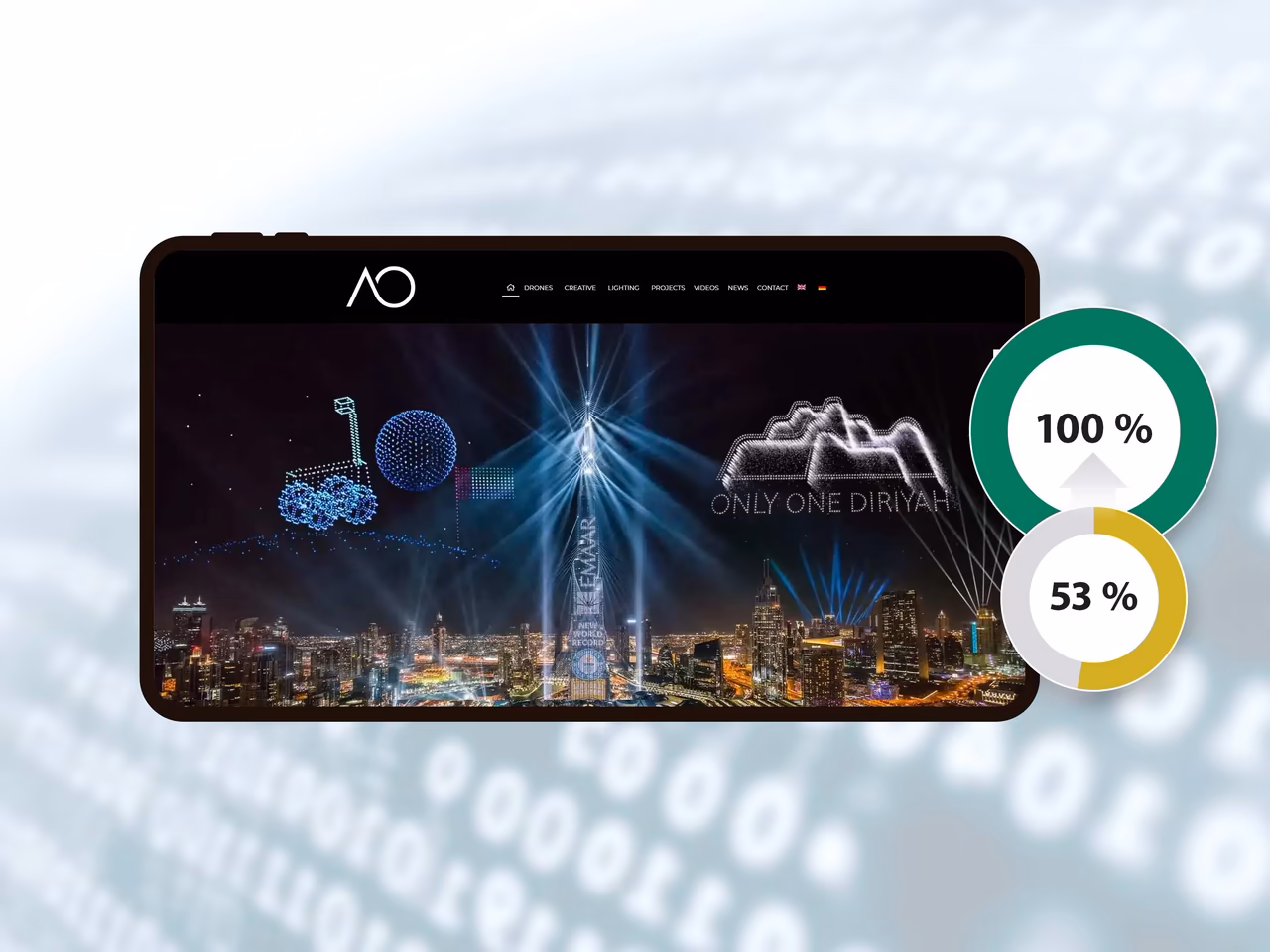 Website barrierefrei machen f&uuml;r Drohnenservice in Dubai