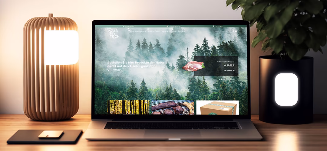 Premium Online-Shop Wald-zu-Tisch.de &ndash; Professionelles E-Commerce-Design f&uuml;r Wildfleisch-Verkauf direkt von J&auml;gern mit erstklassiger UX