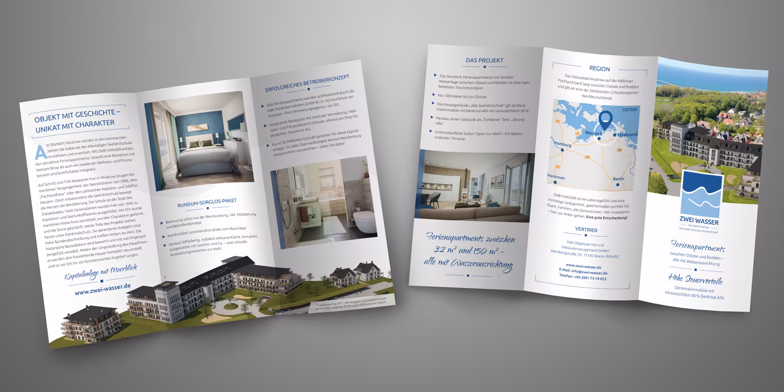 Flyer for the real estate project Two Waters