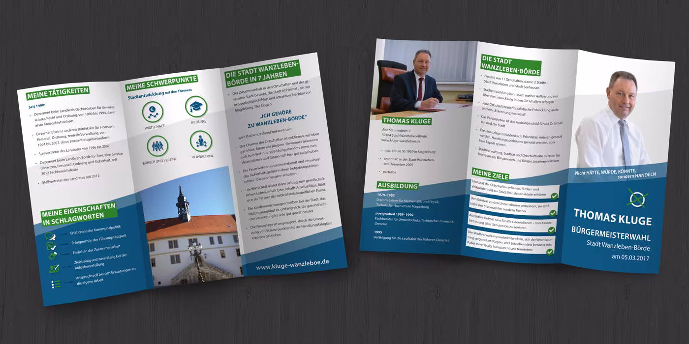 Flyer for Mayor Election