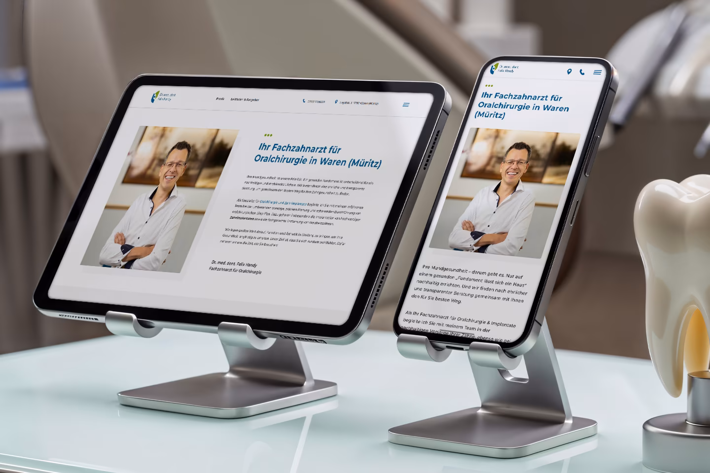 Vorstellung von Dr. med. dent. Felix Handy als Fachzahnarzt f&uuml;r Oralchirurgie in Waren (M&uuml;ritz)