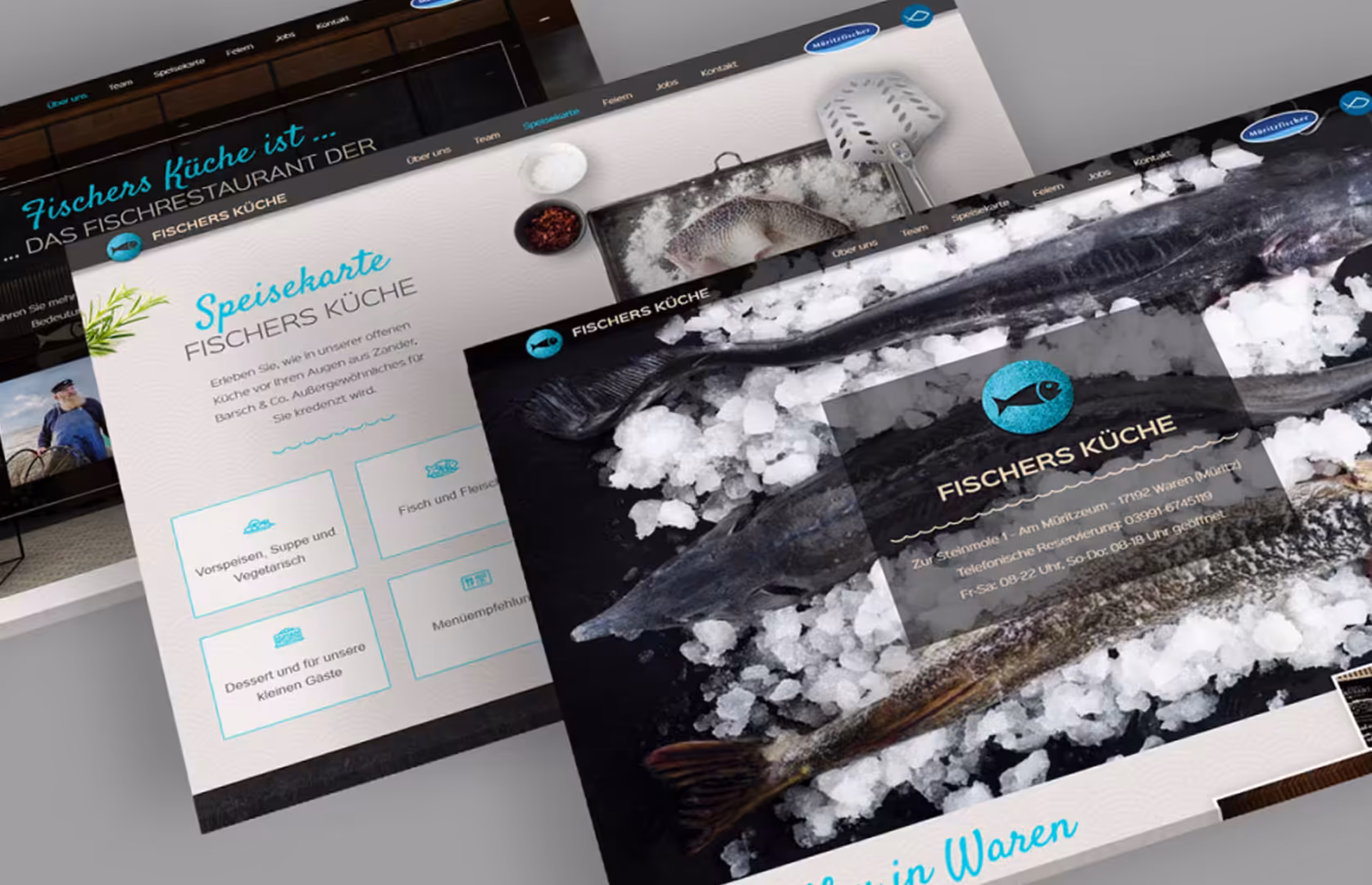 Fish Restaurant Website and Logo