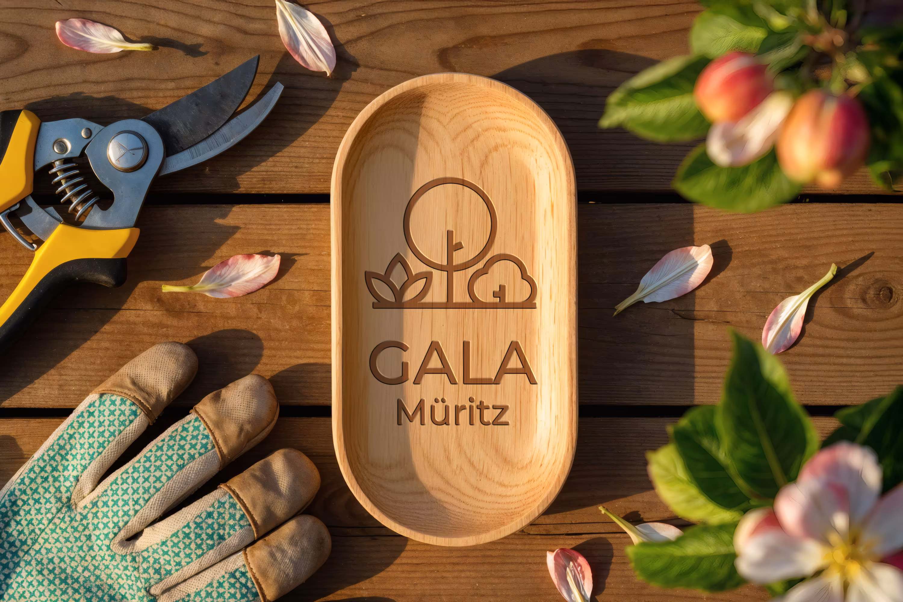 Garden maintenance logo design