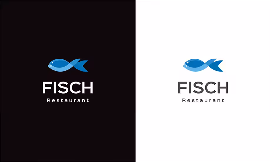 Logo for a fish restaurant