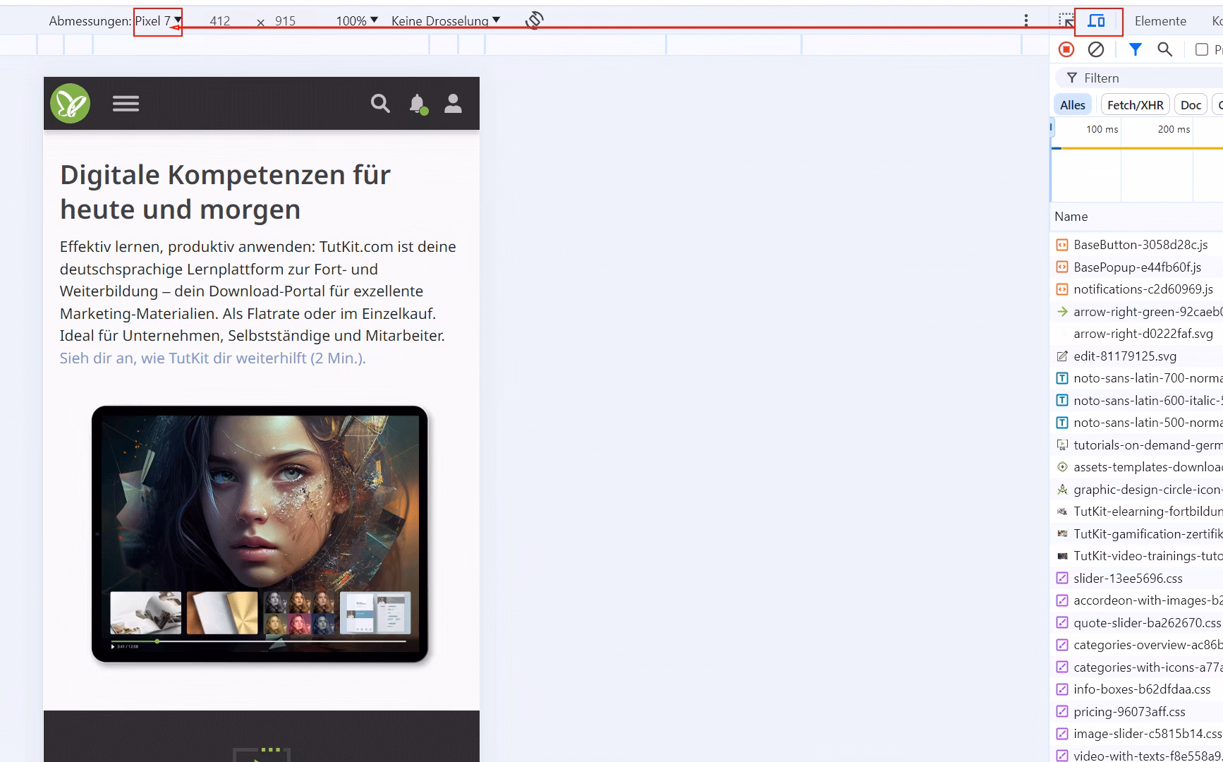 Mobile Tests mit den Chrome Dev Tools