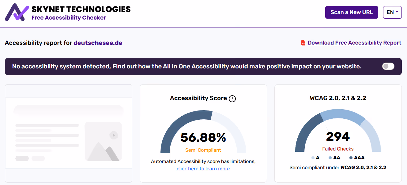 Skynet-Test deutschesee.de