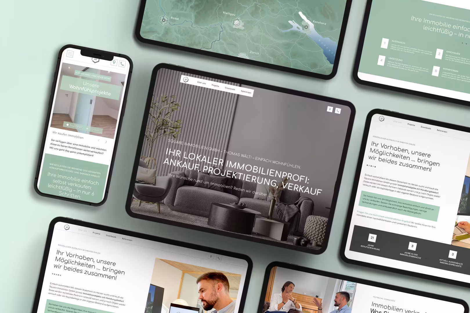Modernes Webdesign für Immobilien-Unternehmen