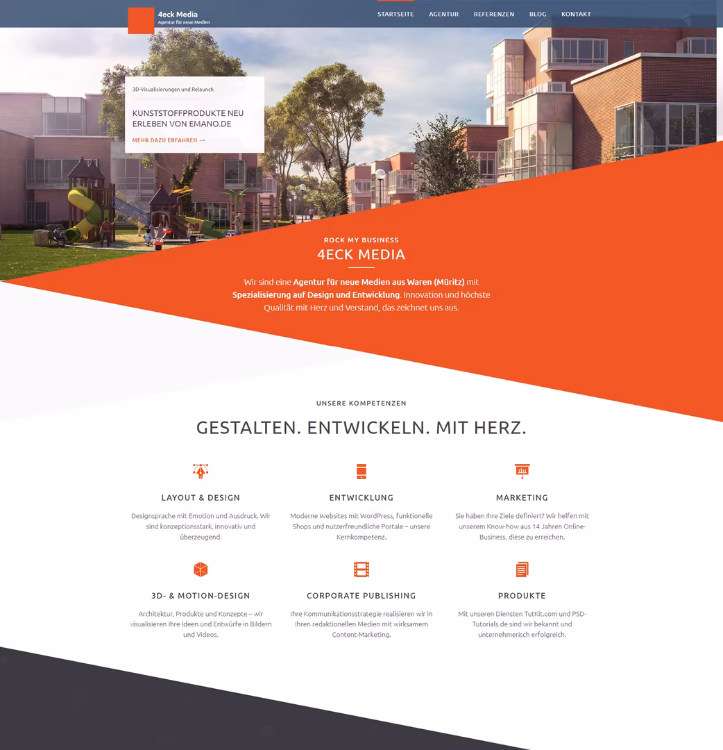Agenturwebsite von 2016 bis 2023
