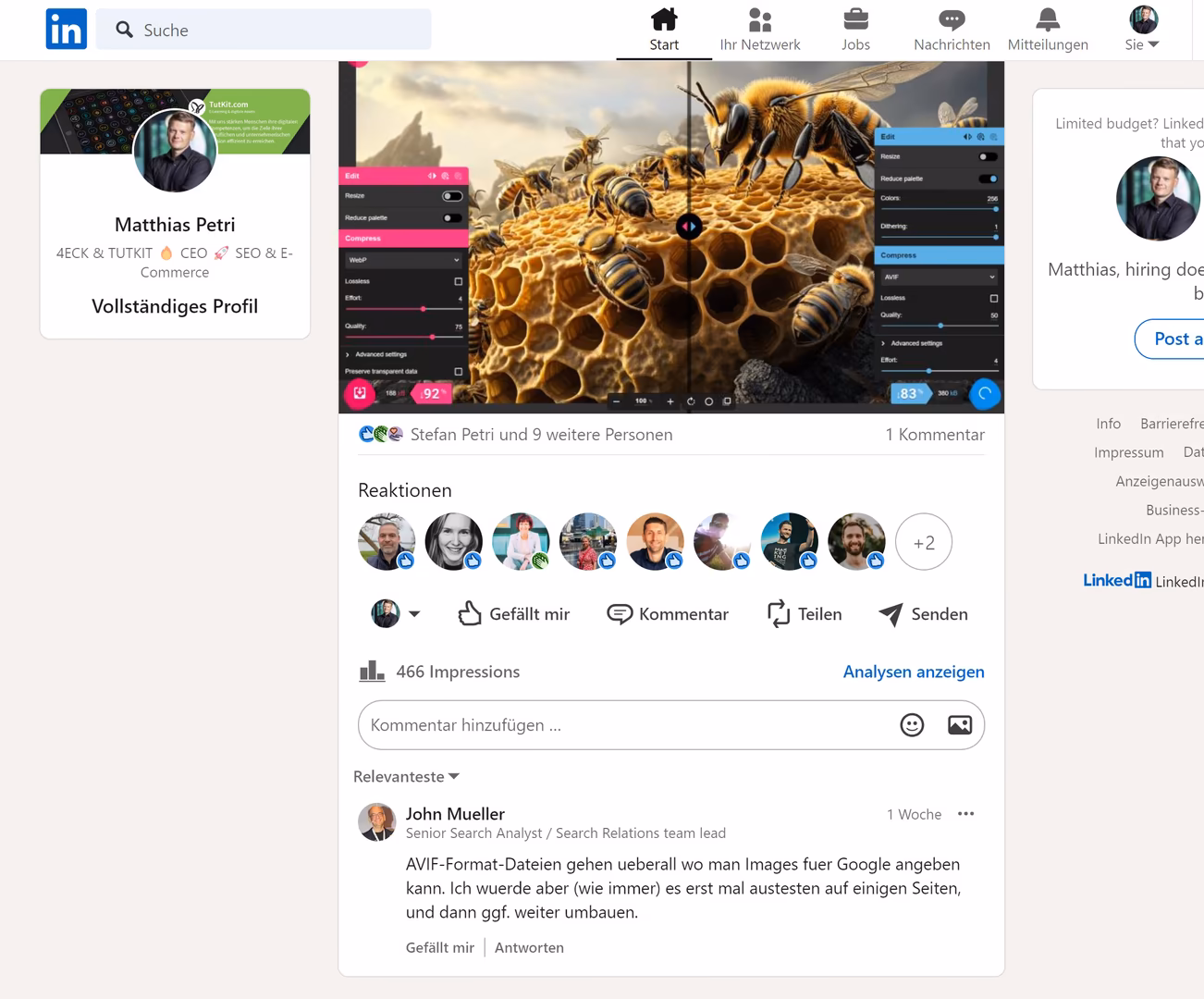 AVIF von Google unterst&uuml;tzt