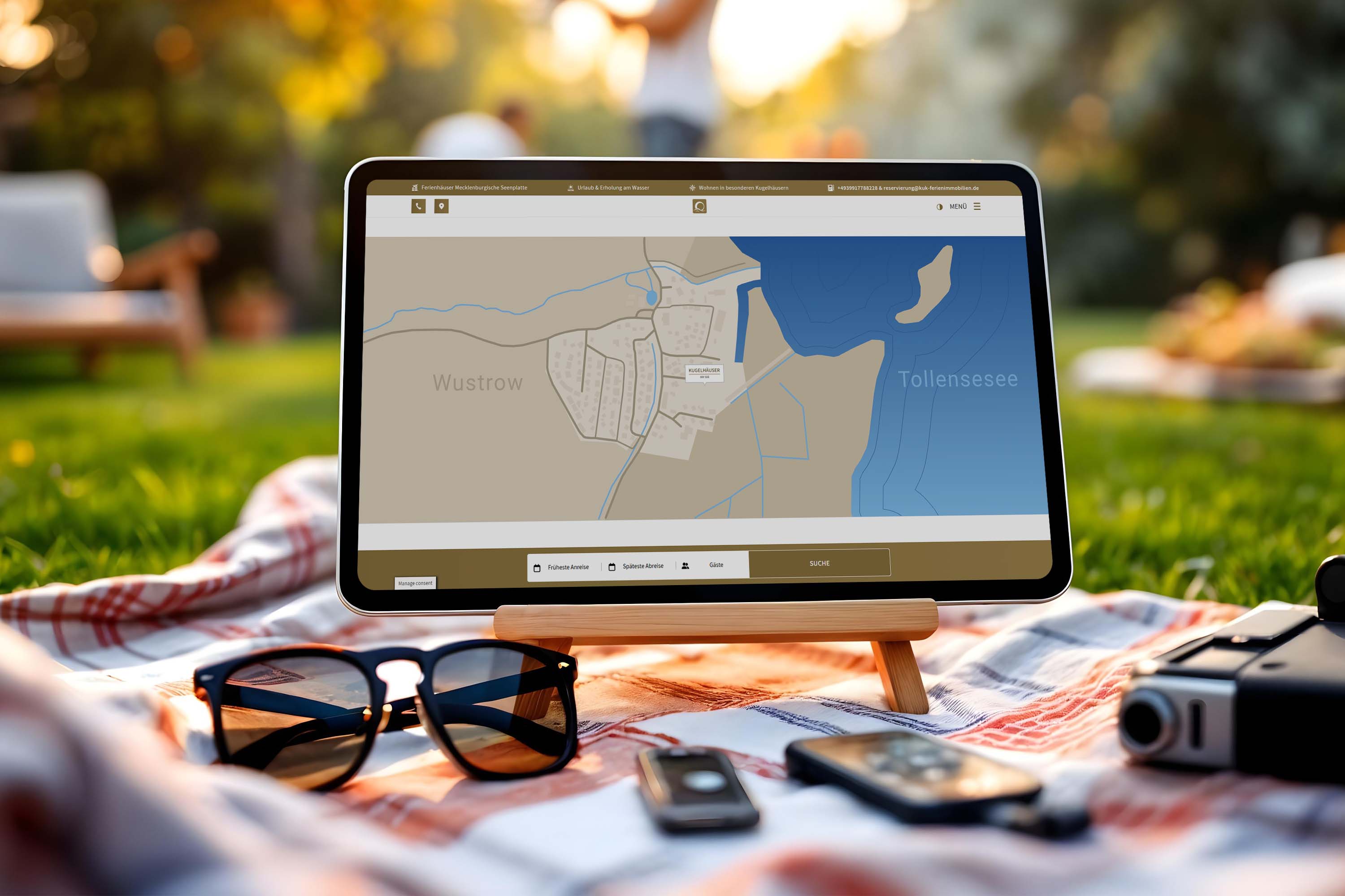 Mapdesign: Kartografie für Urlaubswebsite