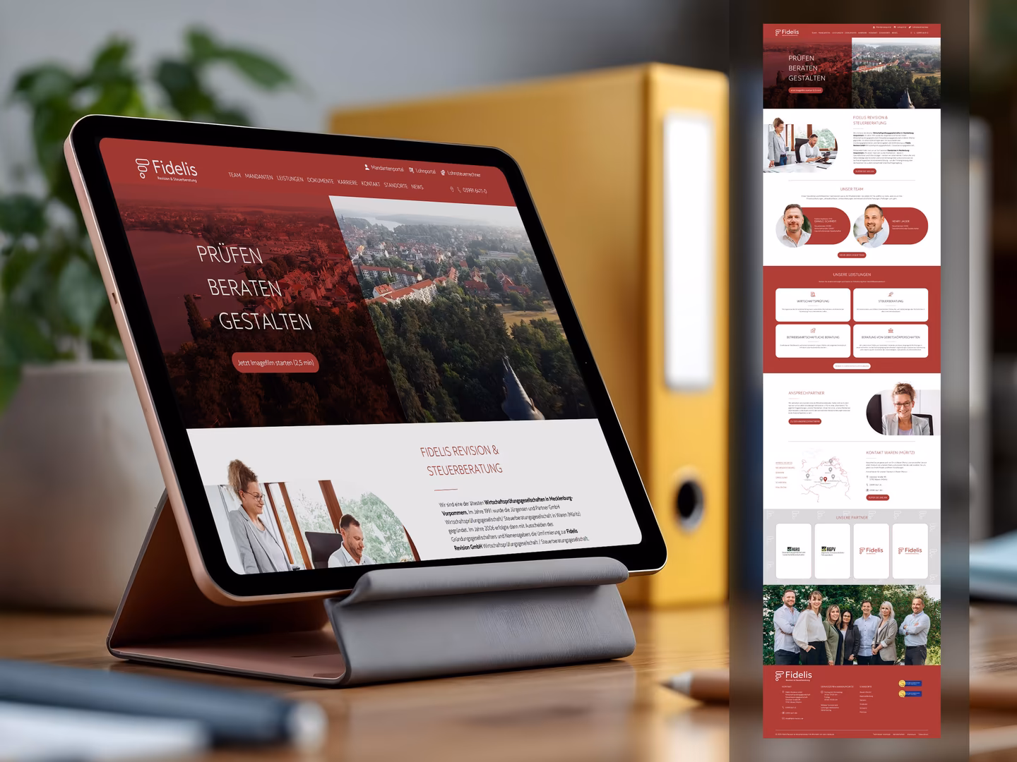 Webdesign f&uuml;r Steuerberatung als WordPress MultiSite