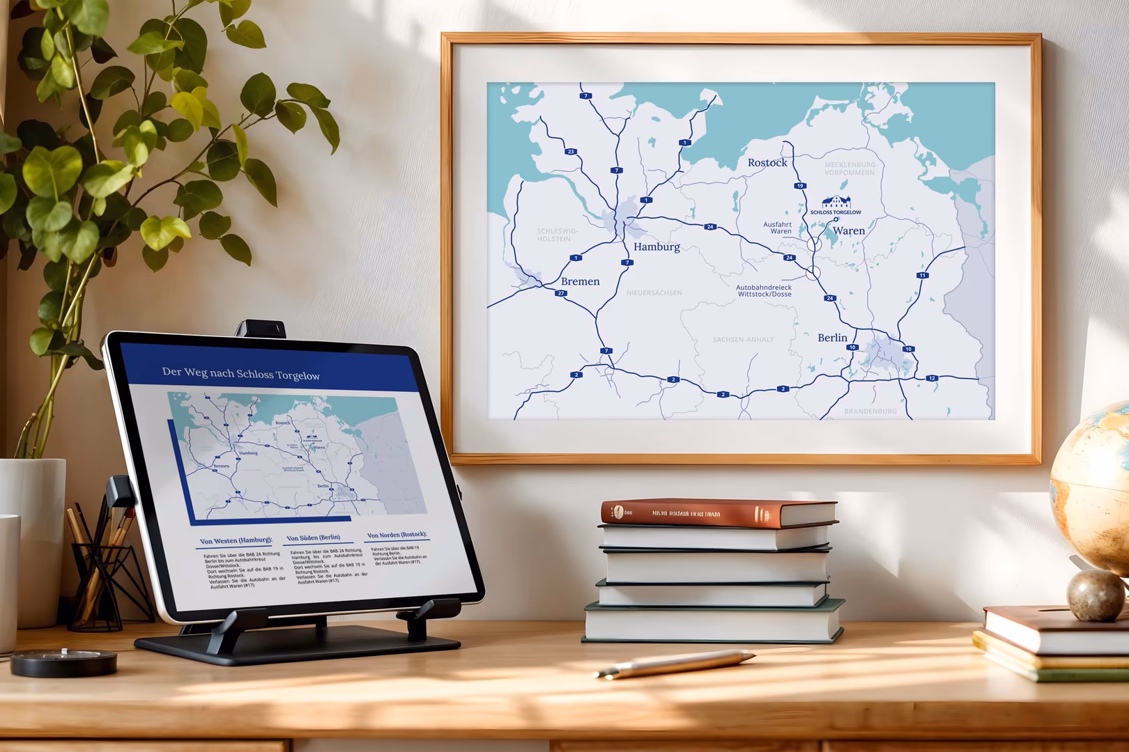 Mapdesign & Kartografie f&uuml;r Schloss Torgelow