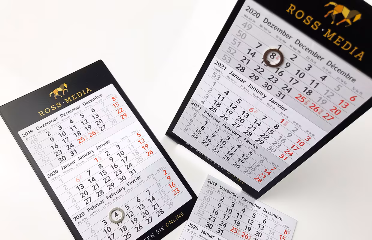 Corporate Publishing for viaprinto: Calendar Design