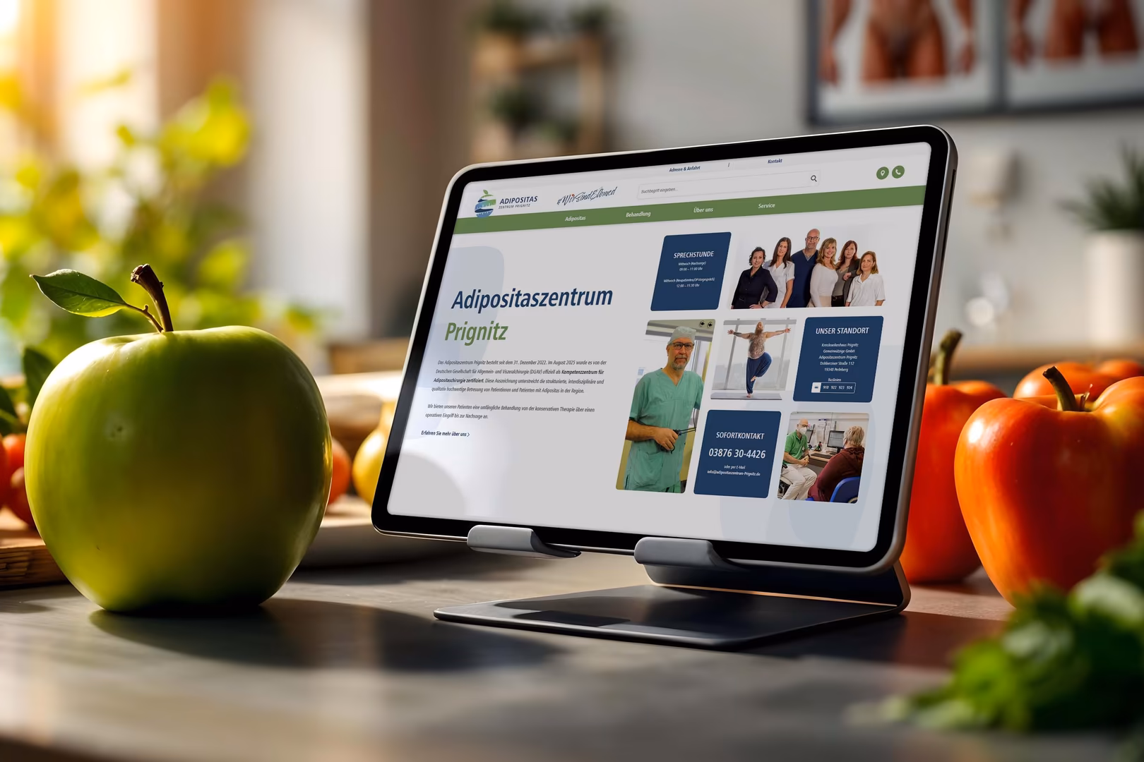 Webdesign im Gesundheitsmarketing: Relaunch von Adipositaszentrum Prignitz