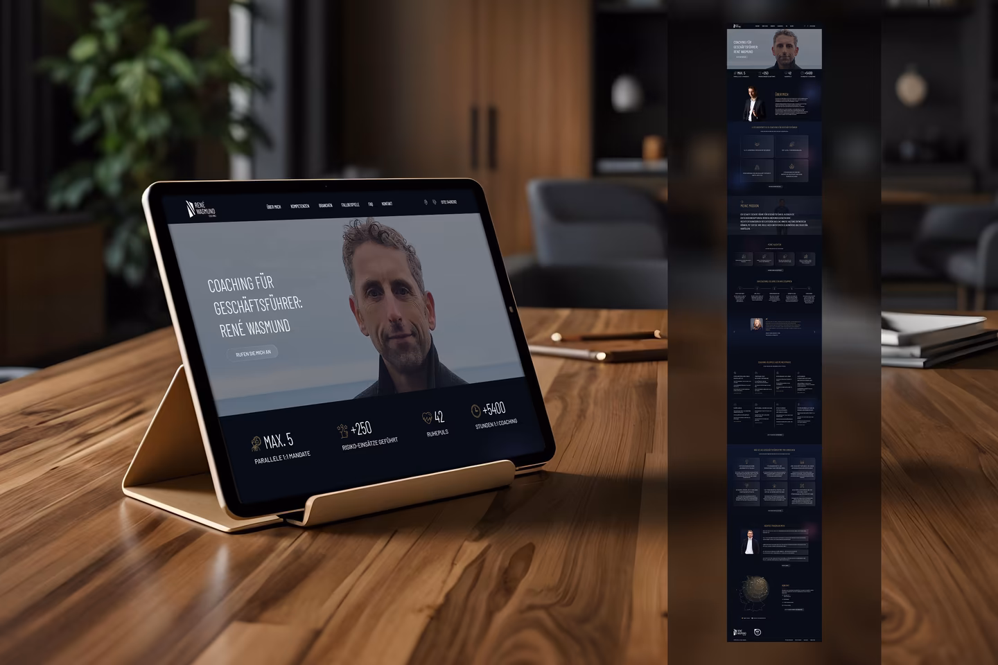 Premium-Website f&uuml;r Coach