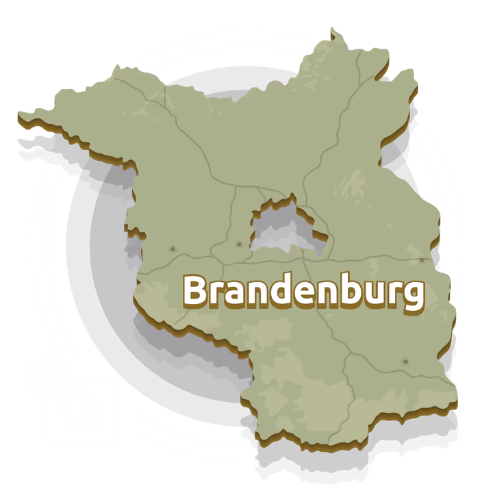SEO Agentur Brandenburg - Karte der Region mit Standorten für lokale Suchmaschinenoptimierung