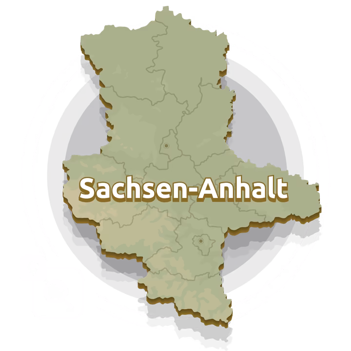 SEO Agentur Sachsen-Anhalt - Karte der Region mit Standorten für lokale Suchmaschinenoptimierung