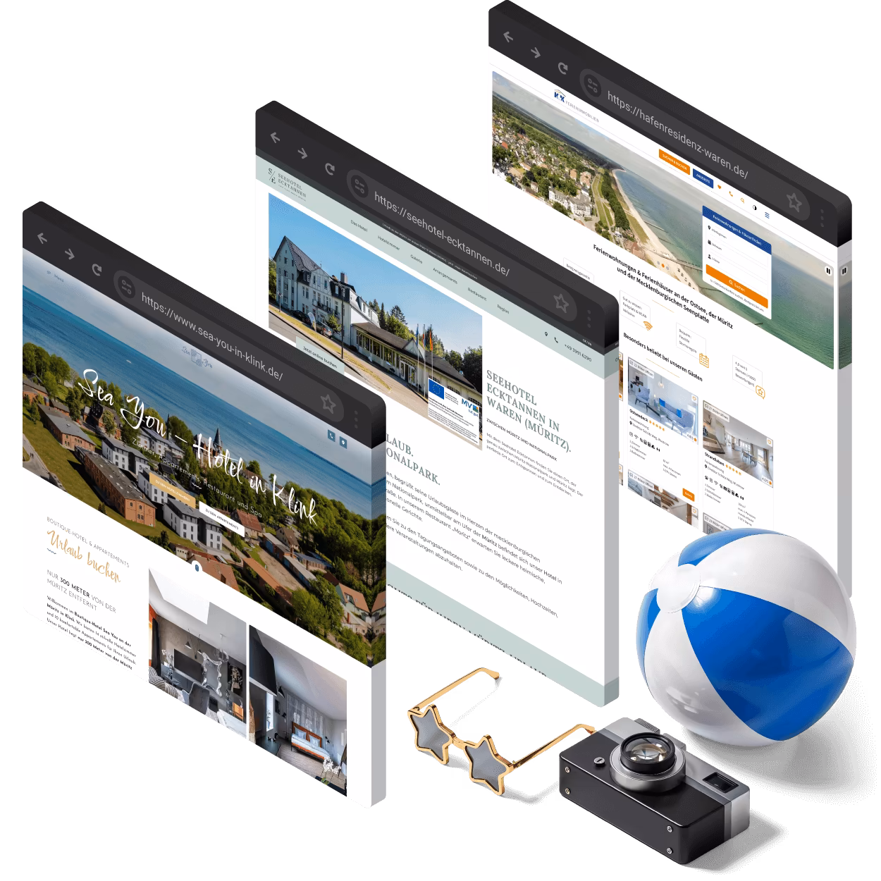Webdesign und SEO für Hotels, Ferienwohnungen und Tourismus mit Referenzprojekten von 4eck Media
