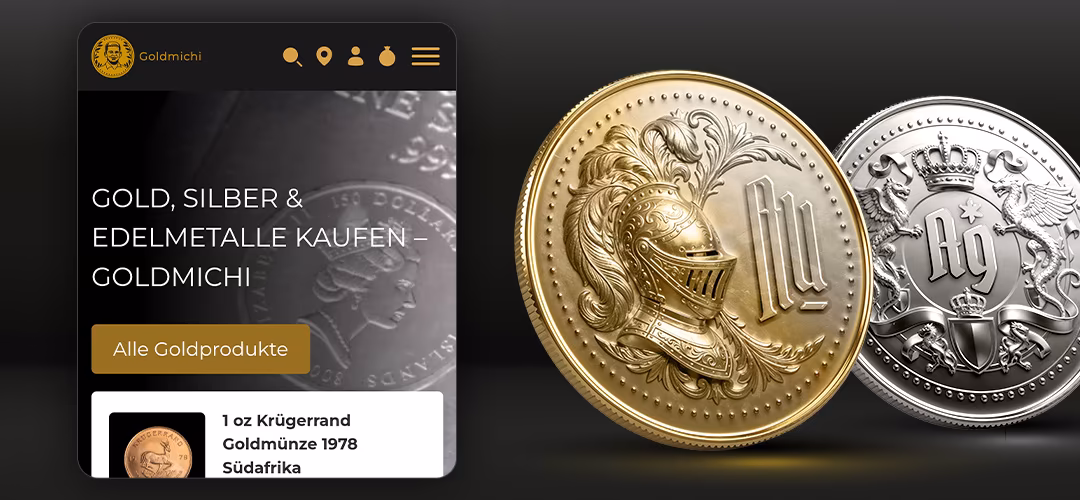 Goldmichi Online-Shop f&uuml;r Edelmetalle, realisiert mit WooCommerce (WordPress)