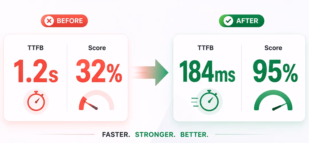 TTFB f&uuml;r AI-Search optimieren: Case Study