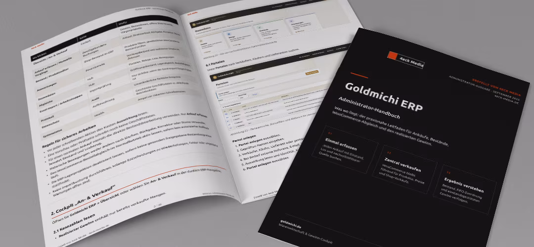 Customized ERP f&uuml;r WooCommerce: Case Study von Edelmetallh&auml;ndler Goldmichi.de